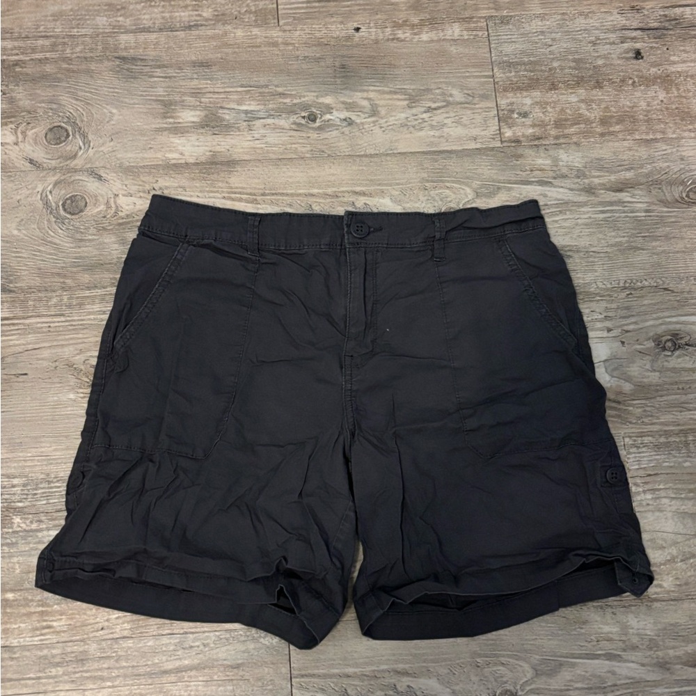 Women's Black Cargo Shorts